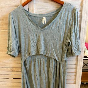 Seraphine maternity green tunic